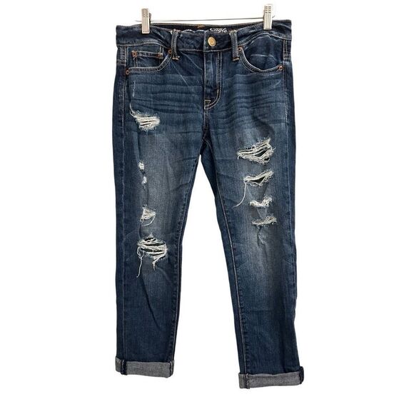 American Eagle Slouchy Jeans distressed oversized 0 regular - Picture 2 of 8